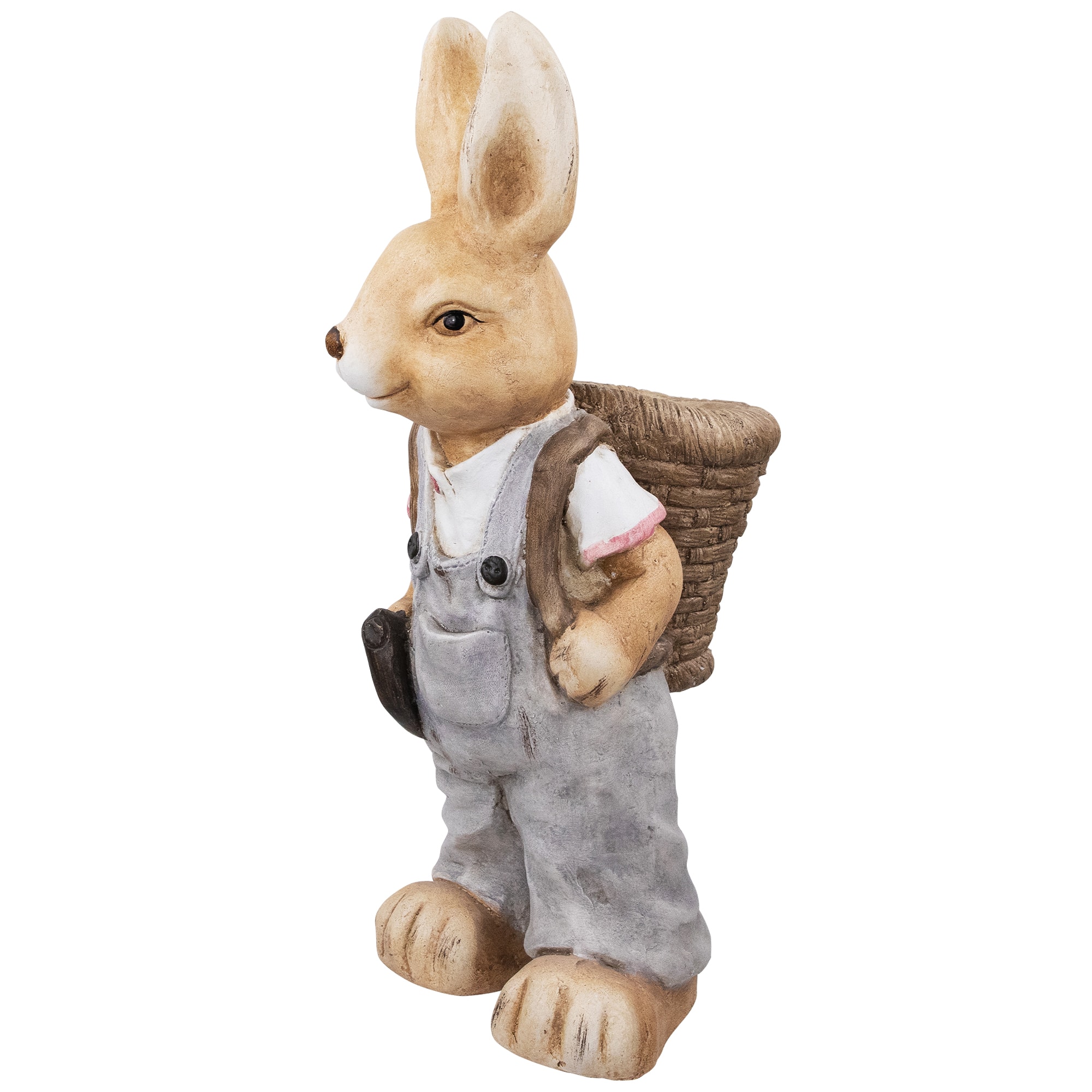 19.25" Boy Rabbit Outdoor Easter Garden Planter